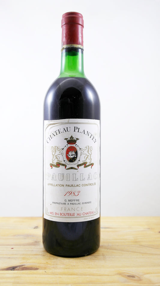 Vin Année 1983 Château Plantey HE