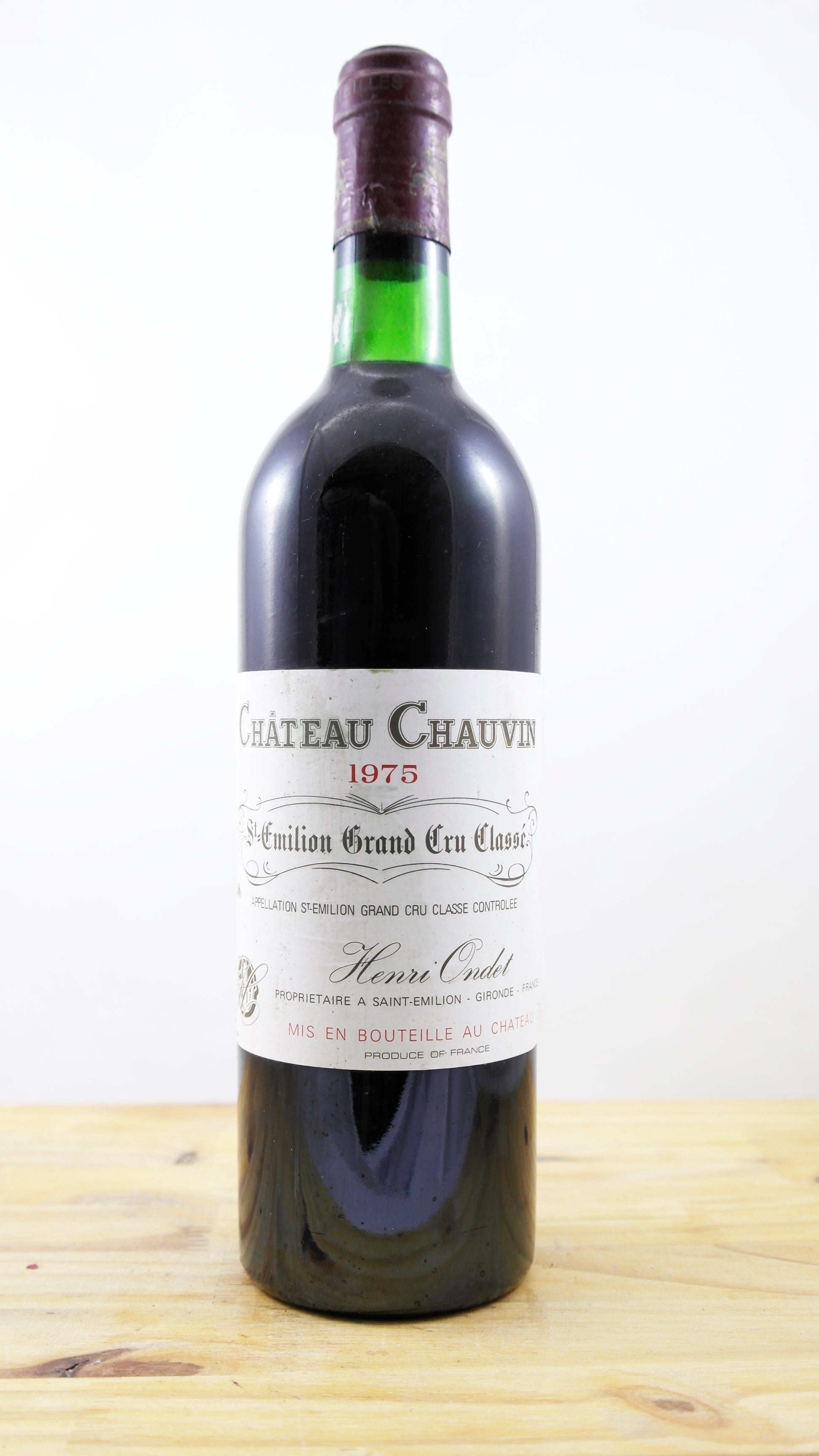 Vin Année 1975 Château Chauvin