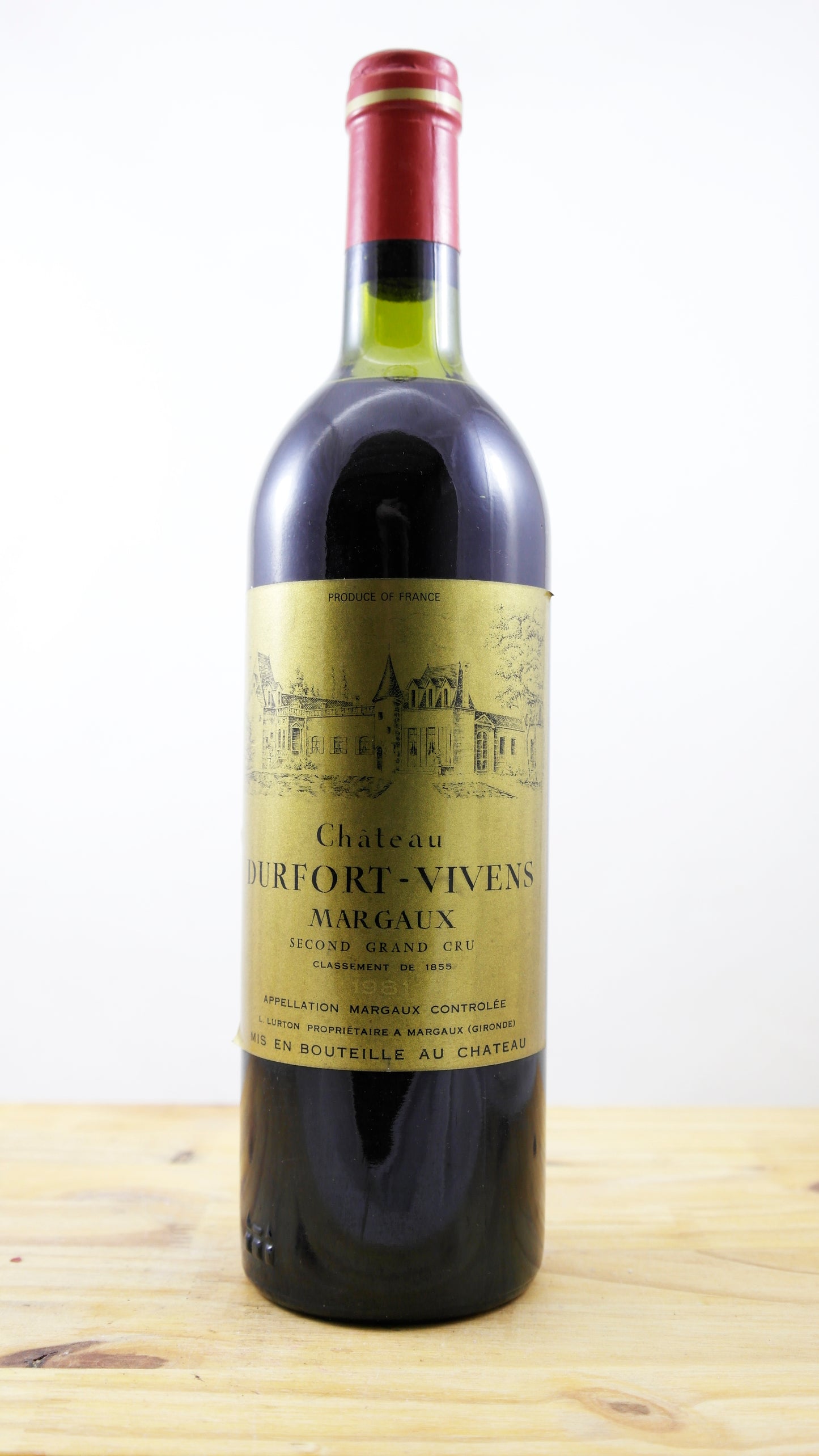 Vin Année 1981 Château Durfort-Vivens MA