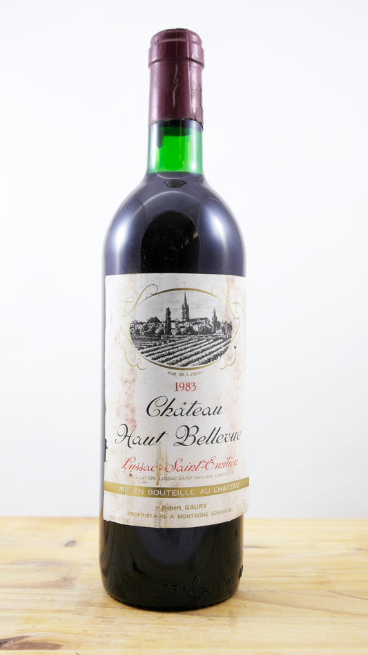 Vin Année 1983 Château Haut-Bellevue