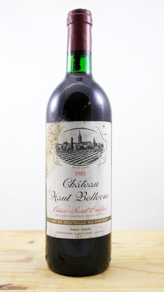 Vin Année 1983 Château Haut-Bellevue ELA
