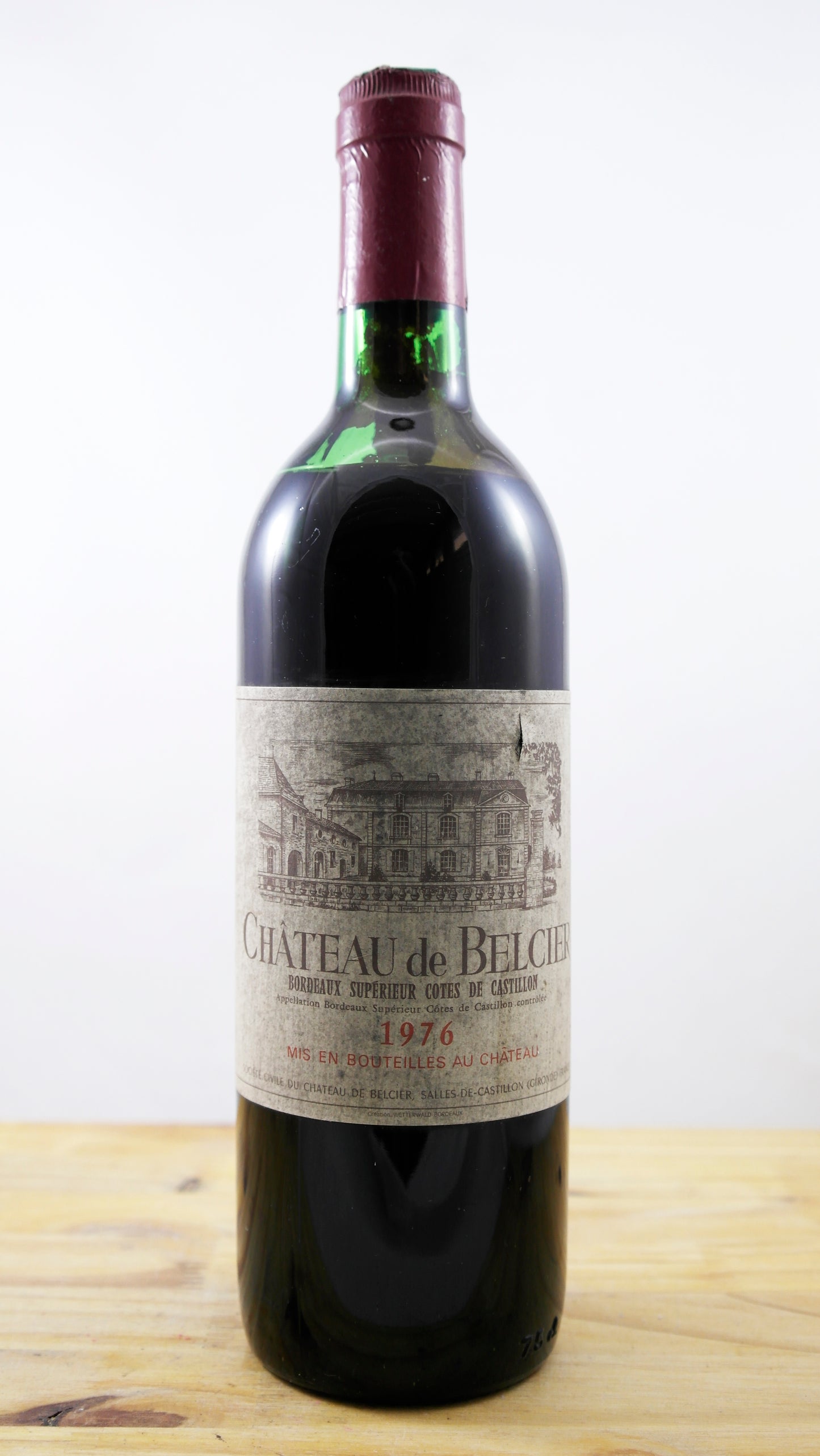 Vin Année 1976 Château de Belcier