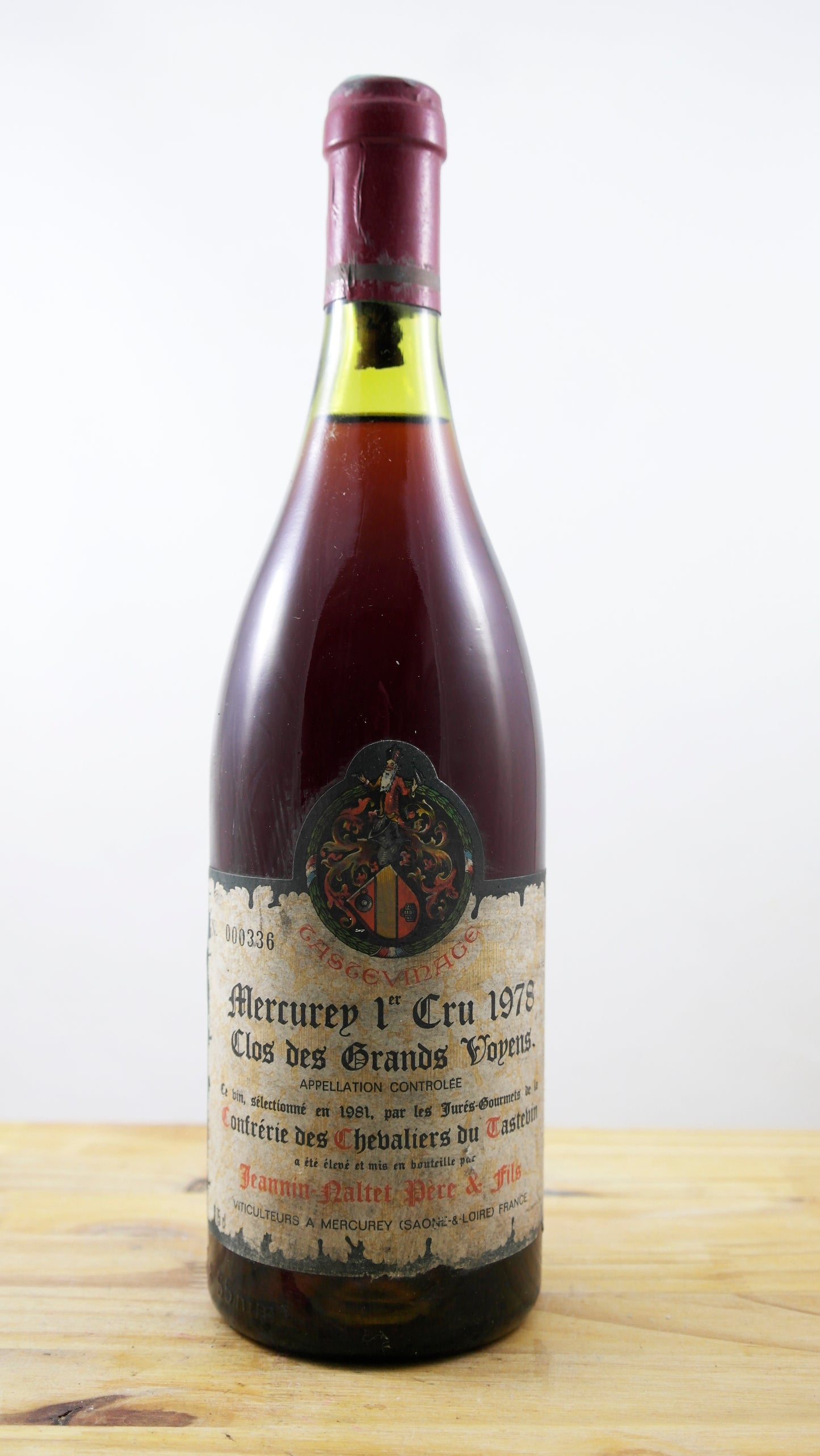 Vin Année 1978 Mercurey 1er Cru Clos des Grands Voyens