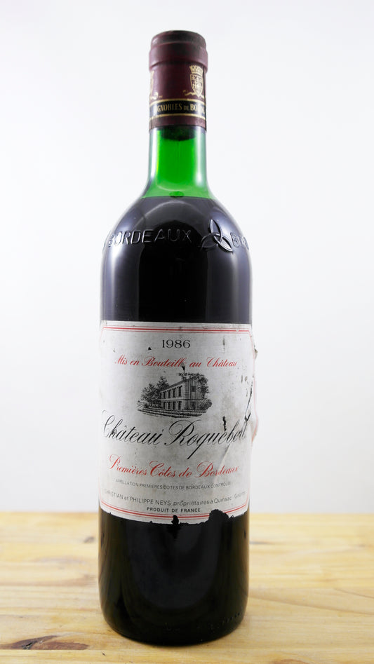 Vin Année 1986 Château de Roquebert