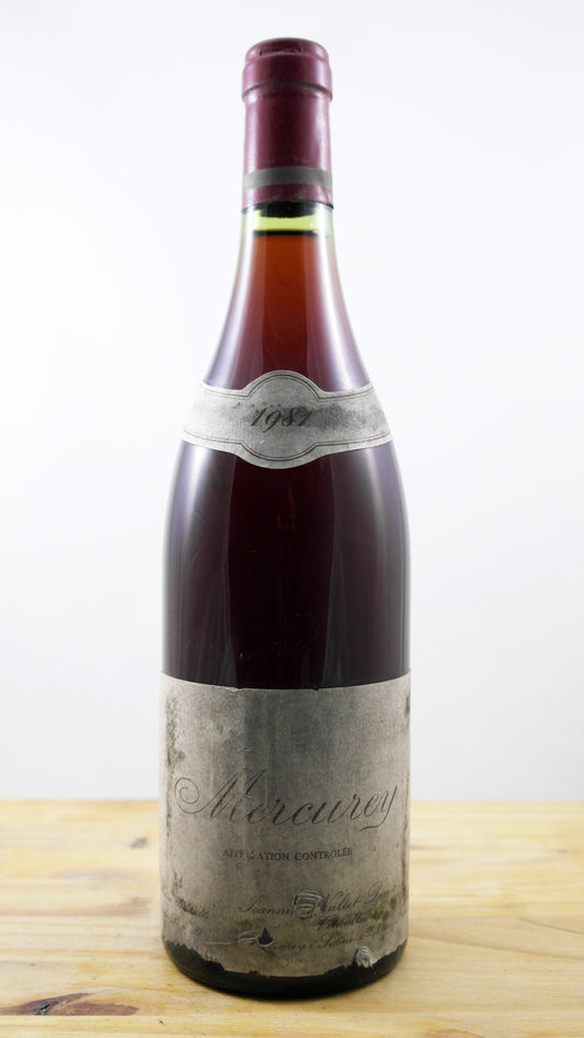 Vin Année 1981 Mercurey Jeanne Naltet Père & Fils