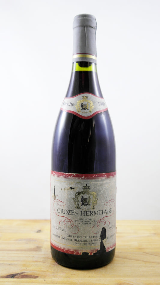 Vin Année 1989 Crozes Hermitage Domaine Michel Bernard EA