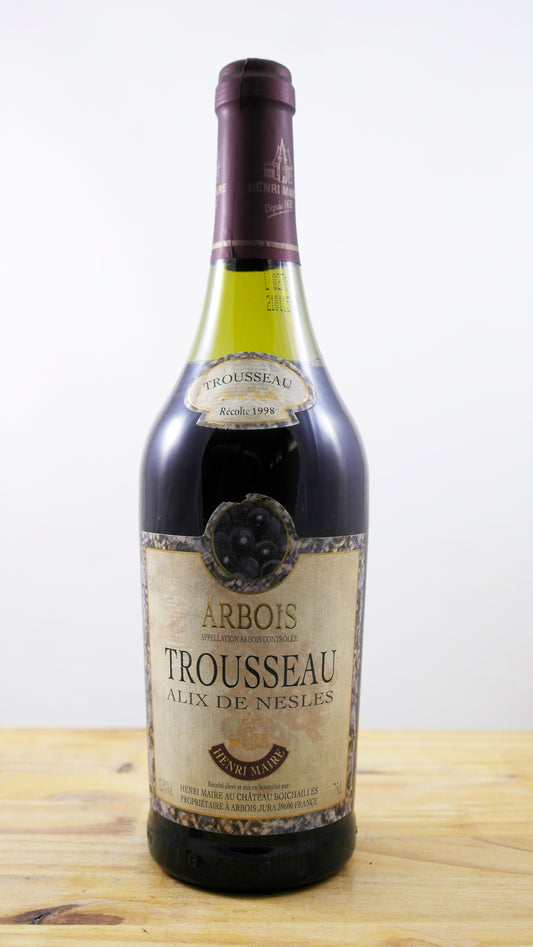 Vin Année 1998 Arbois Trousseau NB