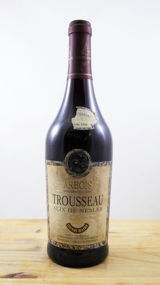 Vin Année 1998 Arbois Trousseau ETA