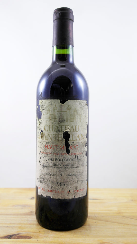 Vin Année 1983 Château Hanteillan ETA