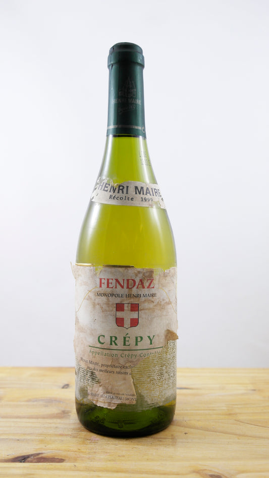Vin Année 1999 Crepy Fendaz