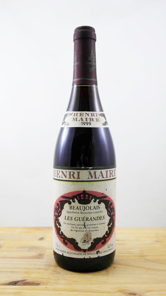 Vin Année 1999 Beaujolais Les Guérandes