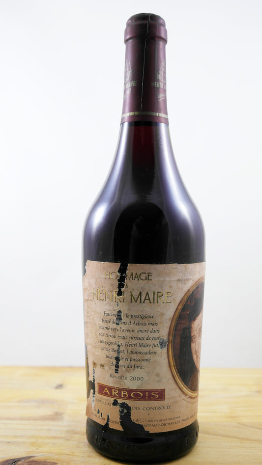 Vin Année 2000 Arbois Hommage à Henri Maire