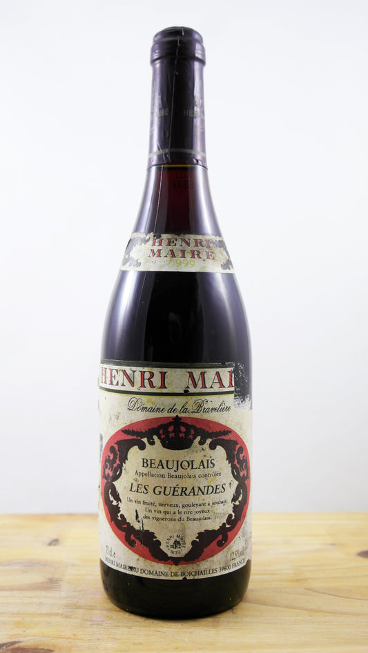Vin Année 1999 Beaujolais Les Guérandes