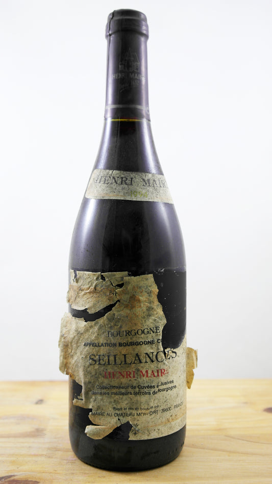 Vin Année 1994 Bourgogne Seillances Henri Maire ETA 5
