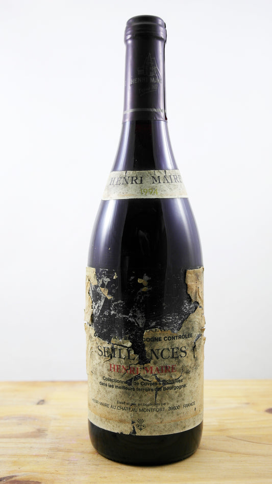 Vin Année 1994 Bourgogne Seillances Henri Maire ETA 7