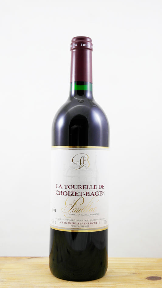 Vin Année 1998 La Tourelle Croizet-Bages