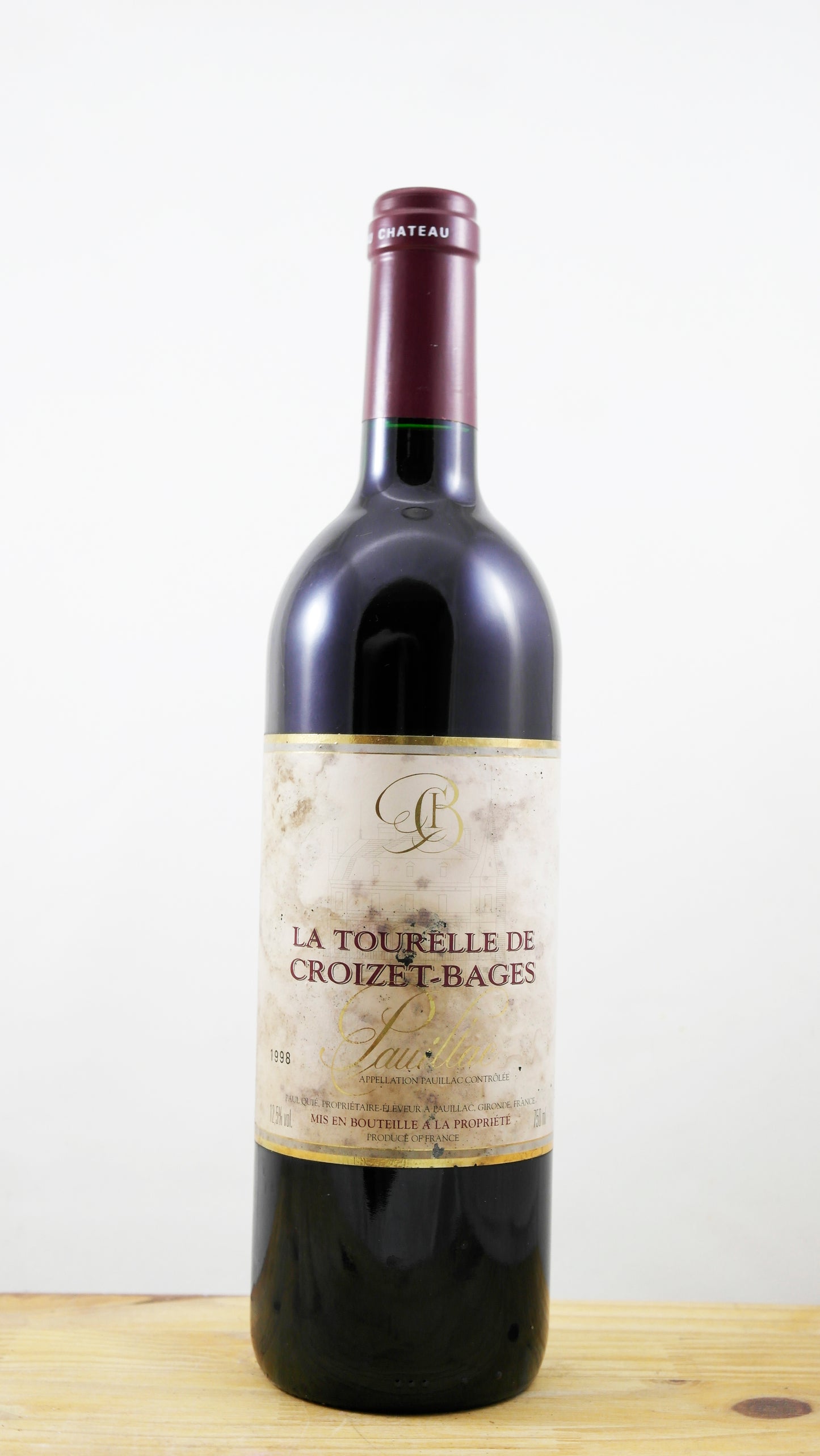 Vin Année 1998 La Tourelle Croizet-Bages