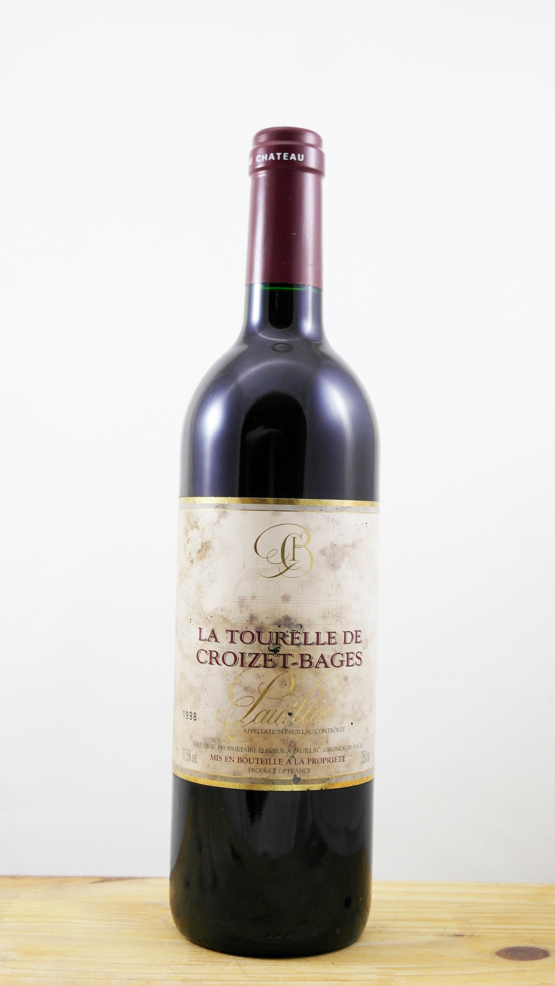Vin Année 1998 La Tourelle Croizet-Bages