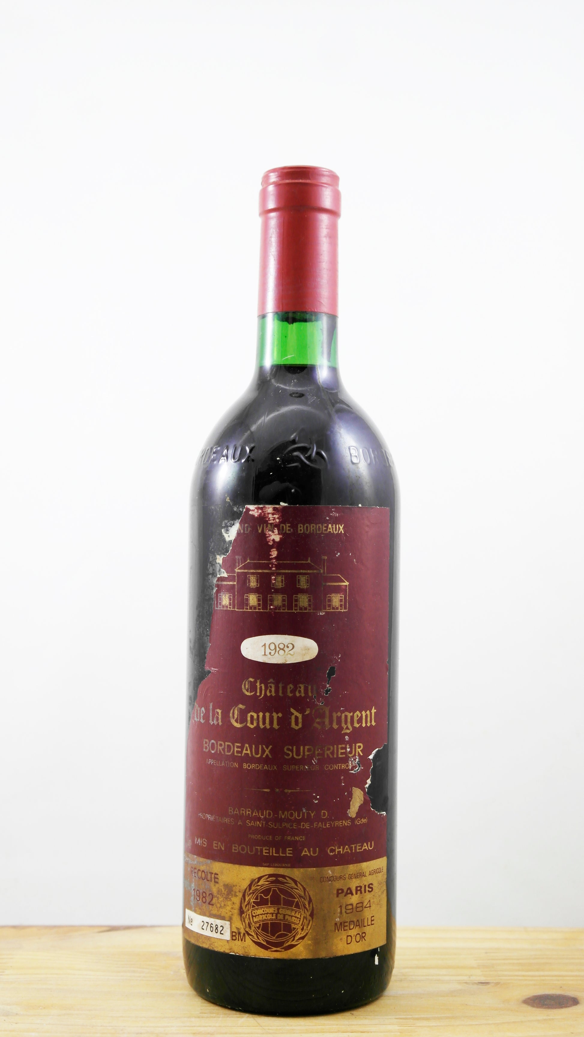 Vin Année 1982 Château de la Cour d'Argent