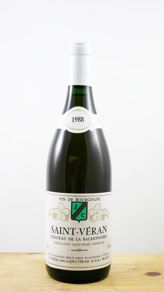 Vin Année 1988 Saint-Véran Château de la Balmondière