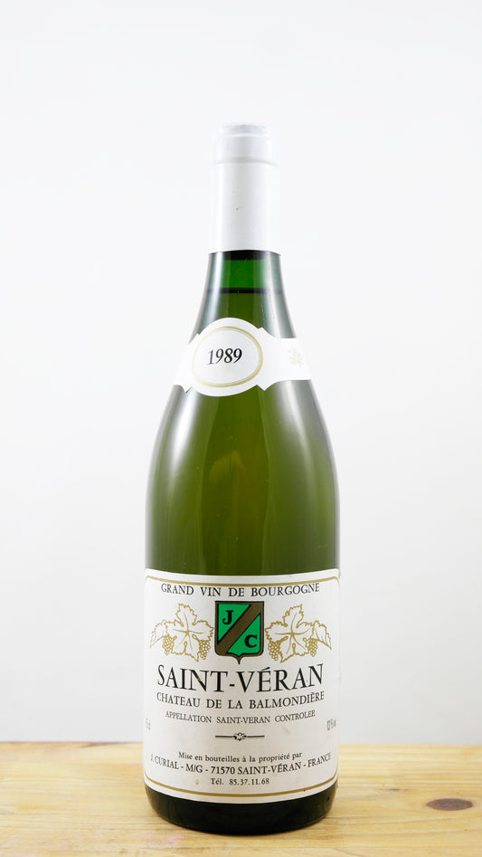 Vin Année 1989 Saint-Véran Château de la Balmondière