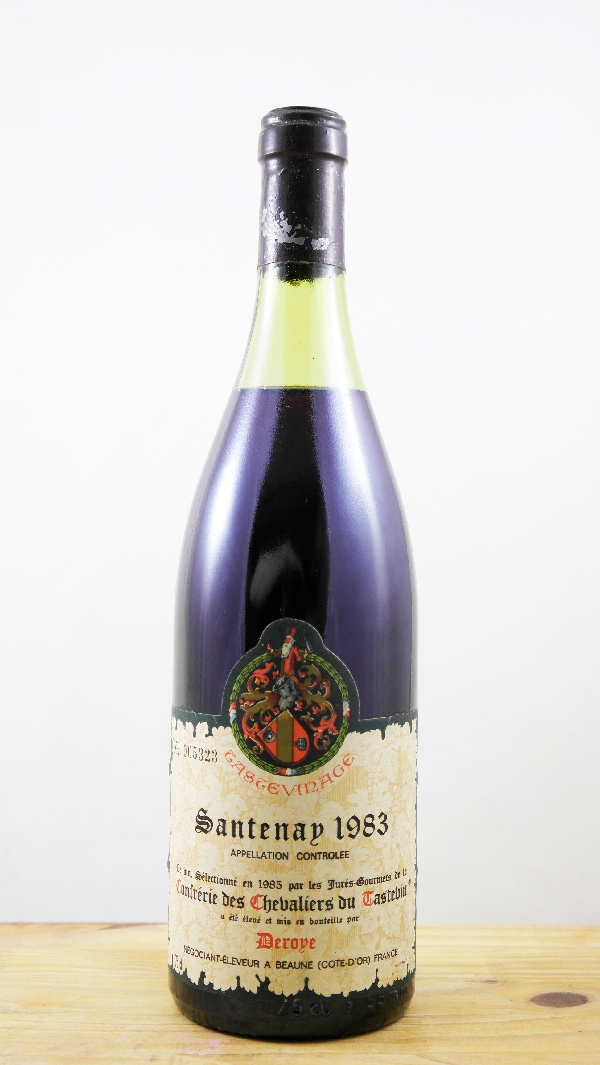 Vin Année 1983 Santenay Confrérie des Chevaliers de Tastevin