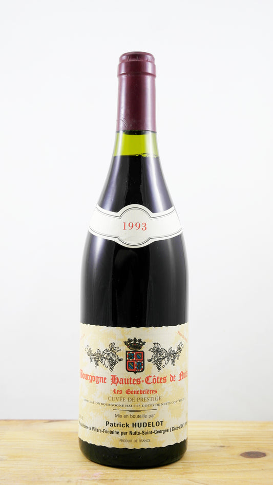 Vin Année 1993 Bourgogne Haute-Côtes de Nuits Les Genebrières