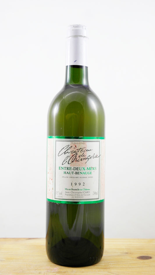 Vin Année 1992 Château de l'Orangerie