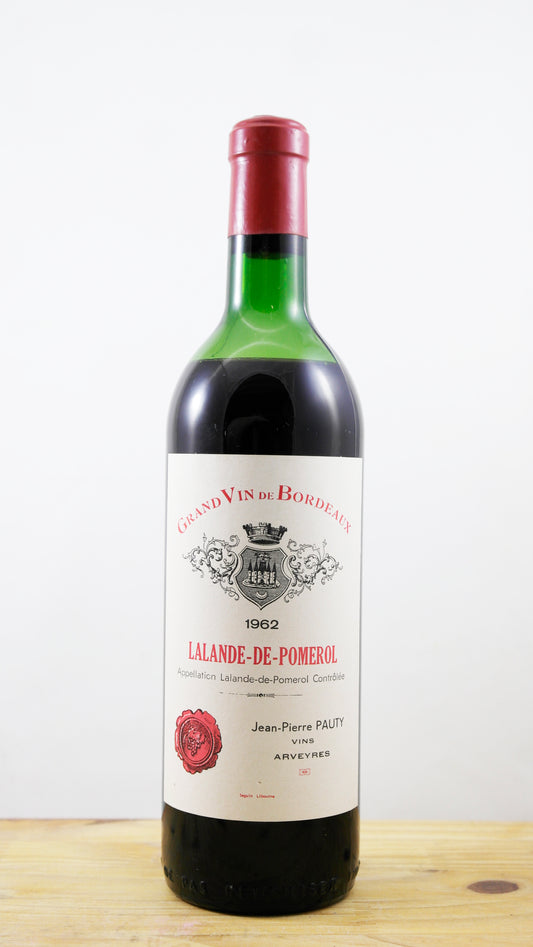 Vin Année 1962 Lalande de Pomerol Jean-Pierre Pauty