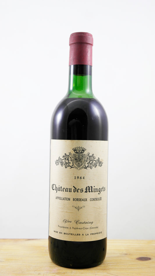 Vin Année 1964 Château des Mingets