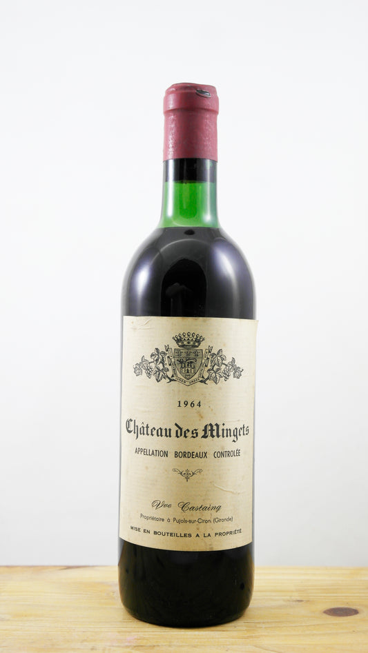 Vin Année 1964 Château des Mingets