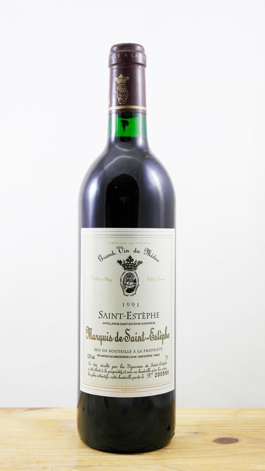 Vin Année 1991 Marquis de Saint-Estèphe