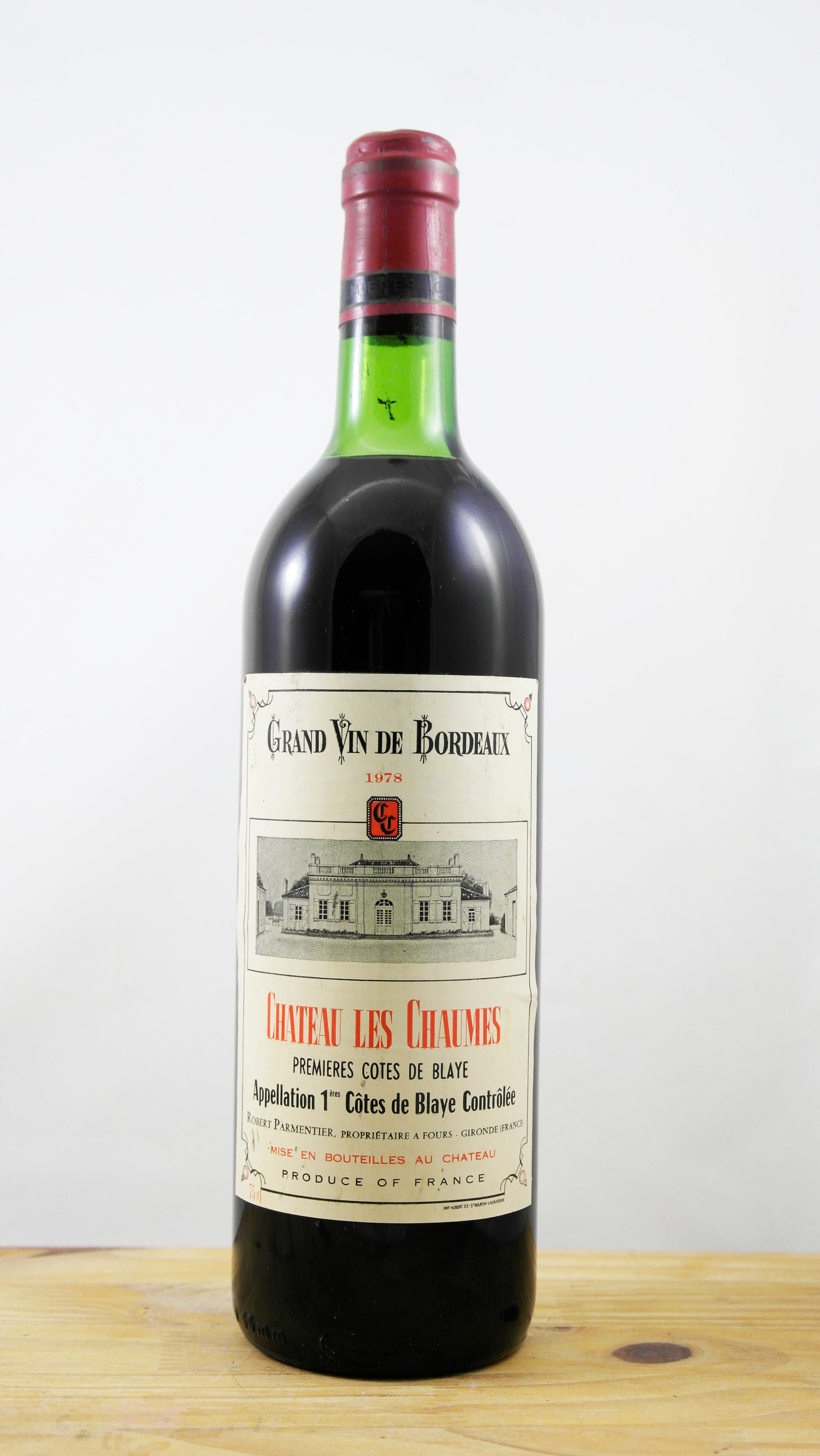 Vin Année 1978 Château des Chaumes