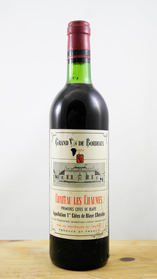 Vin Année 1978 Château des Chaumes