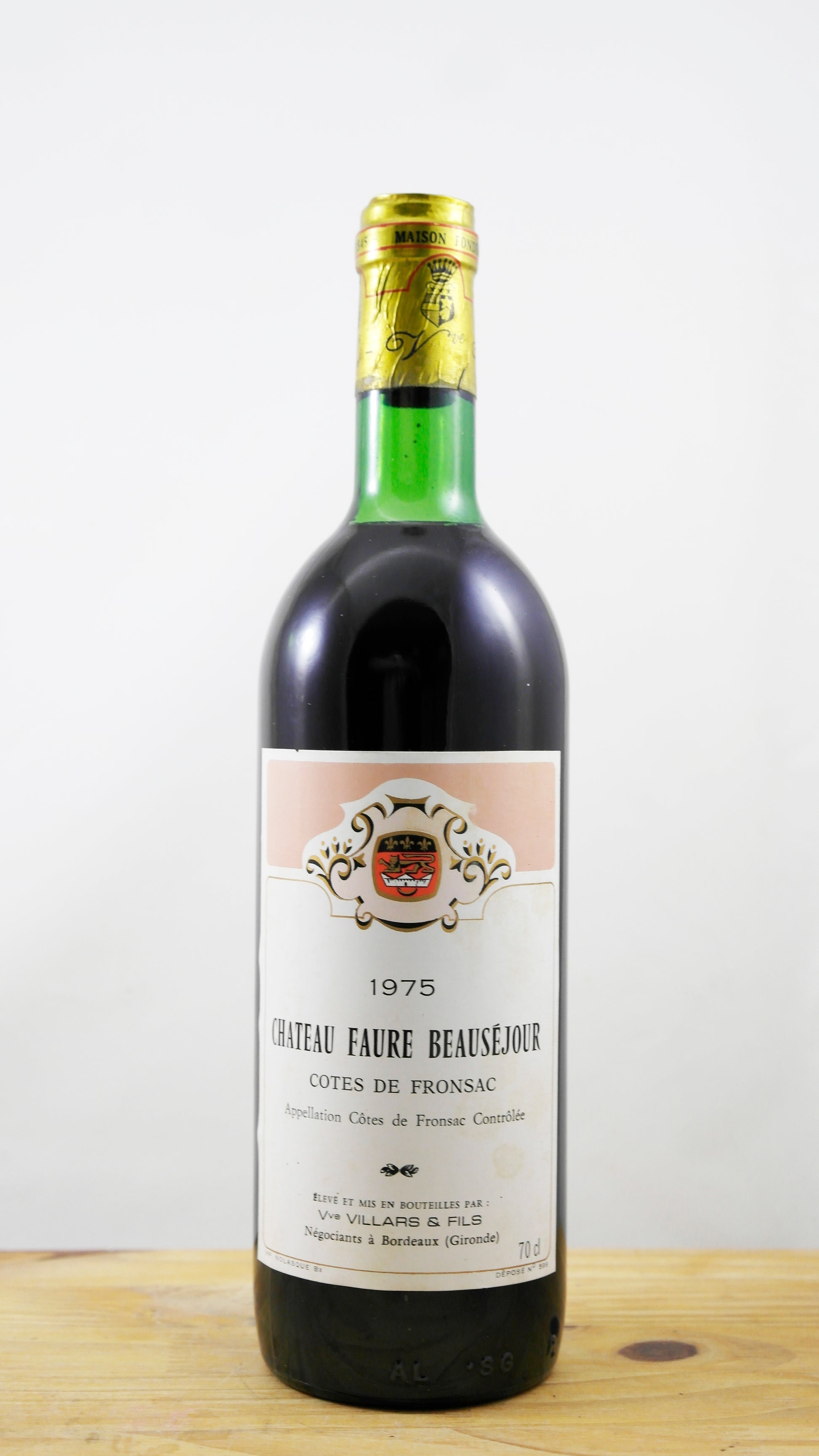 Vin Année 1975 Château Faure Beauséjour
