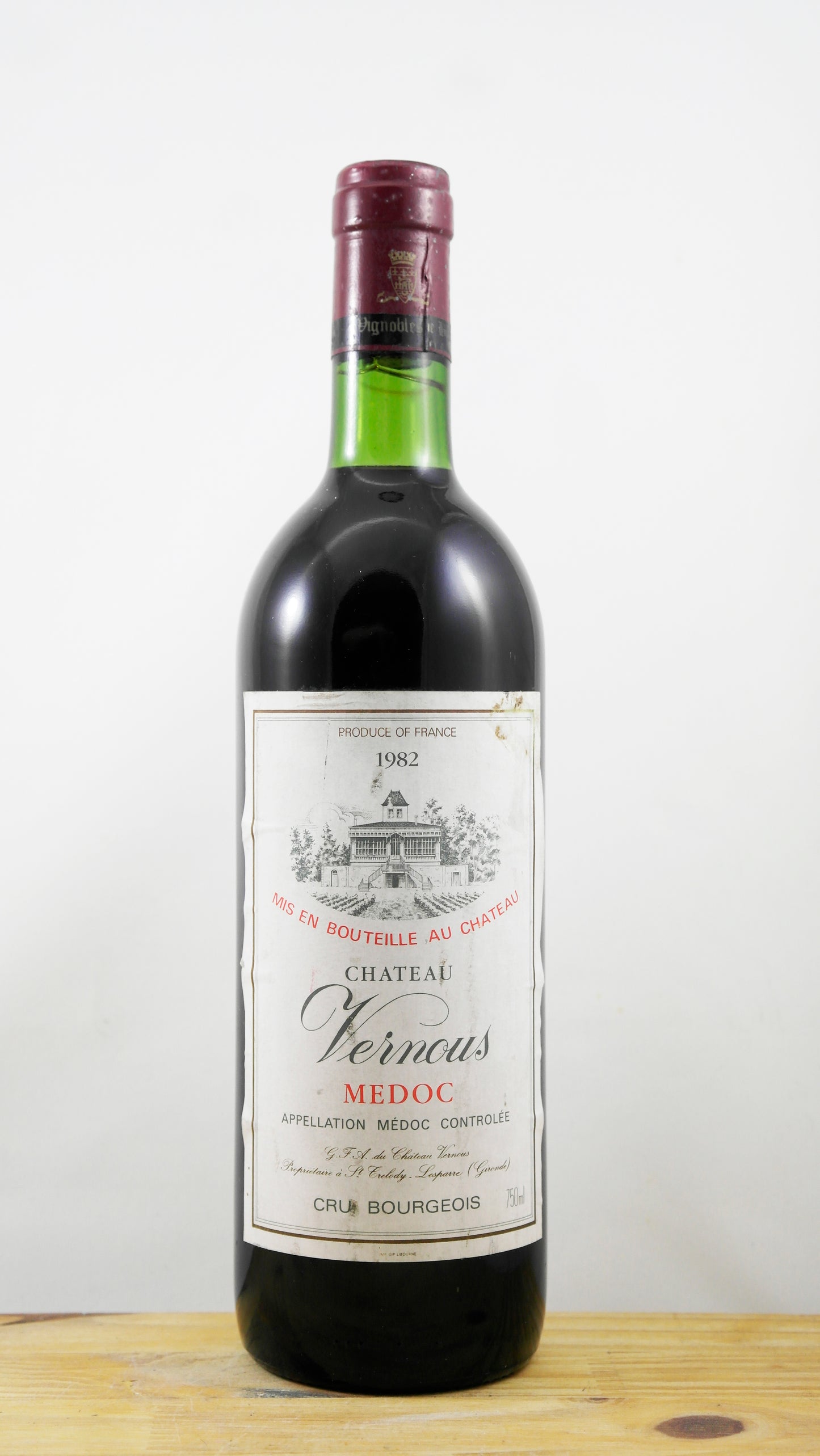 Vin Année 1982 Château Vernous