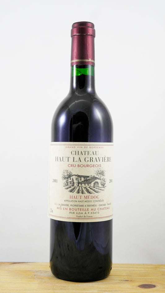 Vin Année 2001 Château Haut La Gravière