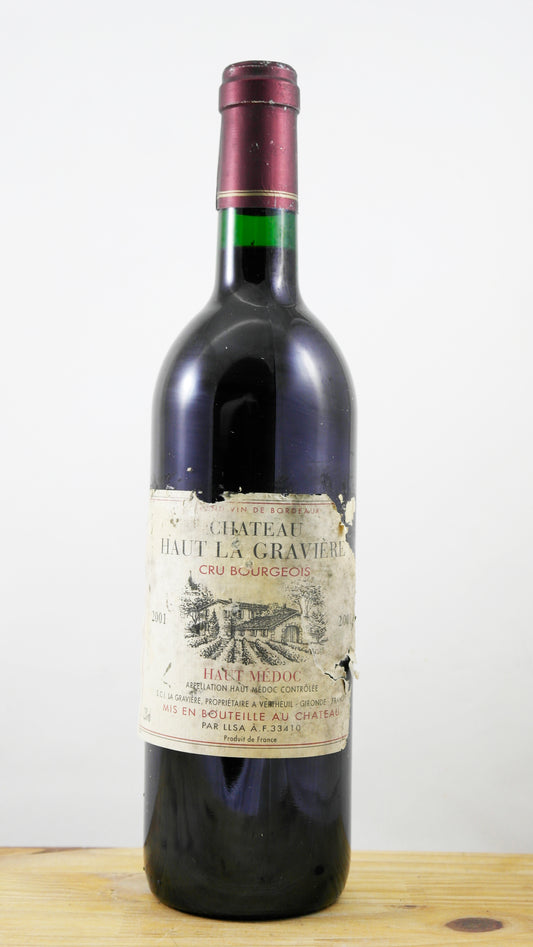 Vin Année 2001 Château Haut La Gravière