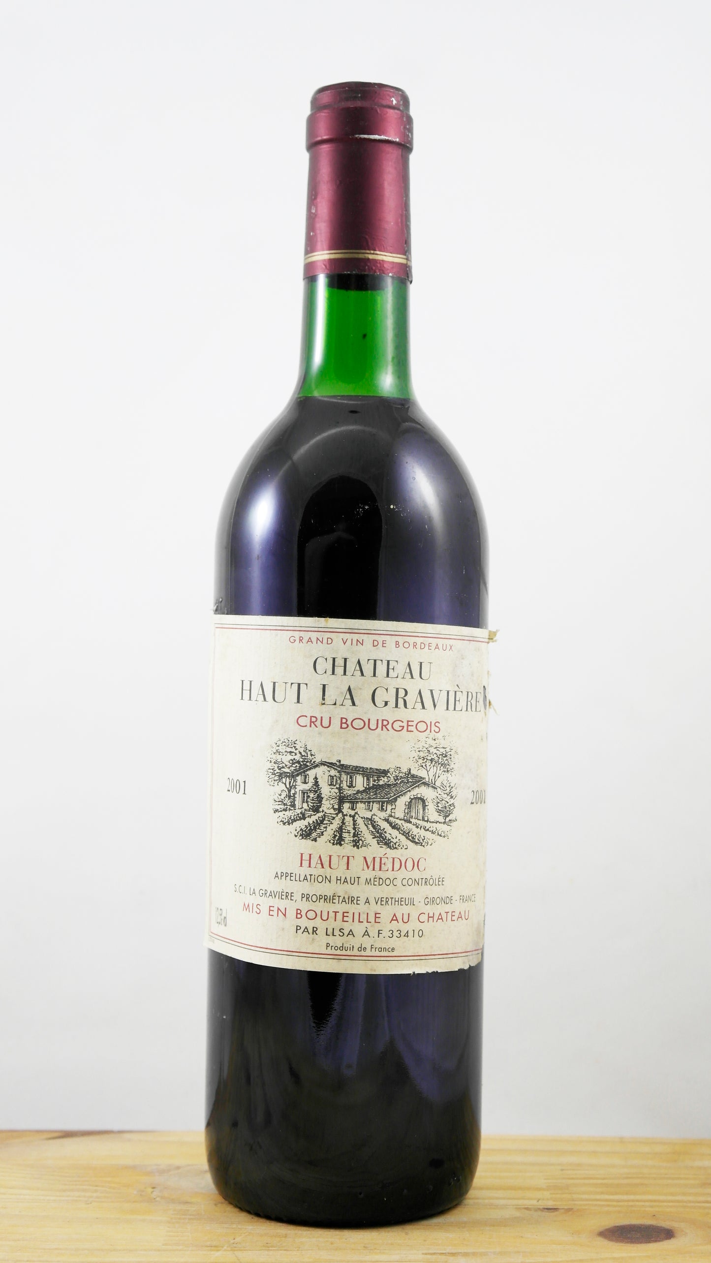 Vin Année 2001 Château Haut La Gravière