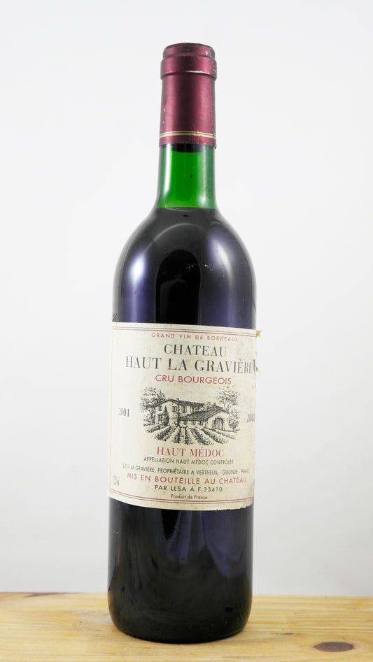 Vin Année 2001 Château Haut La Gravière