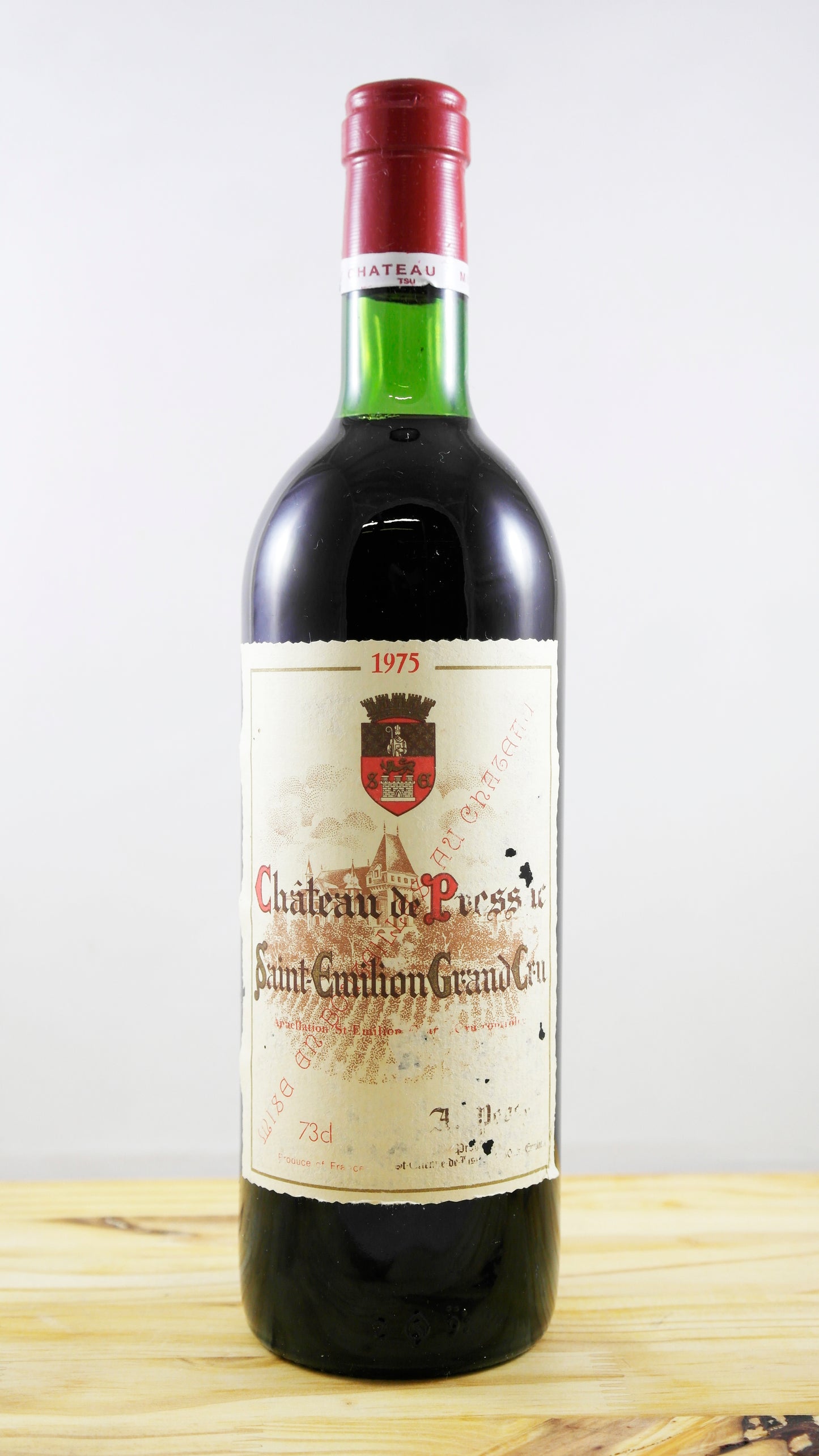 Vin Année 1975 Château de Pressac