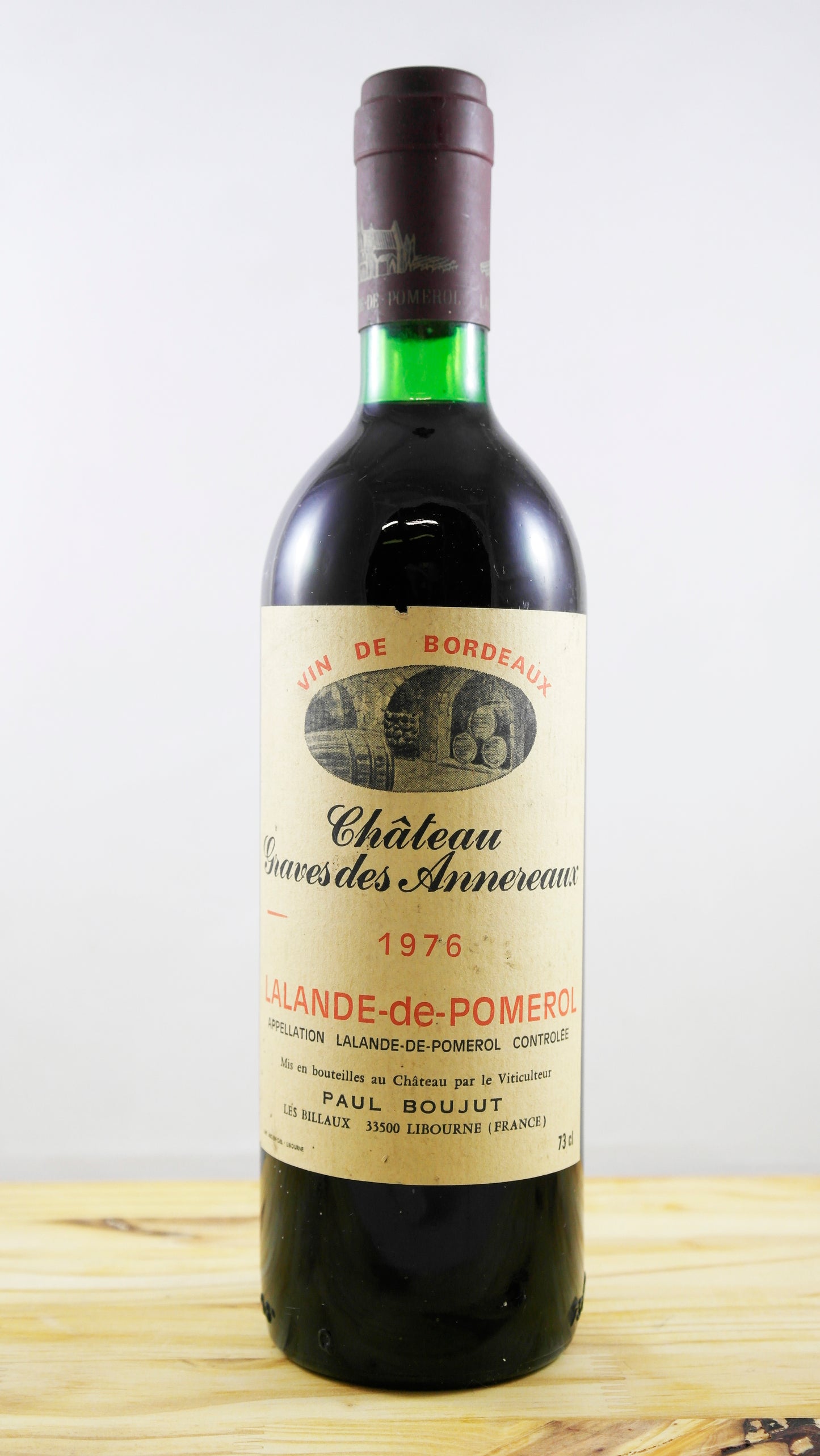 Vin Année 1976 Château Graves des Annereaux