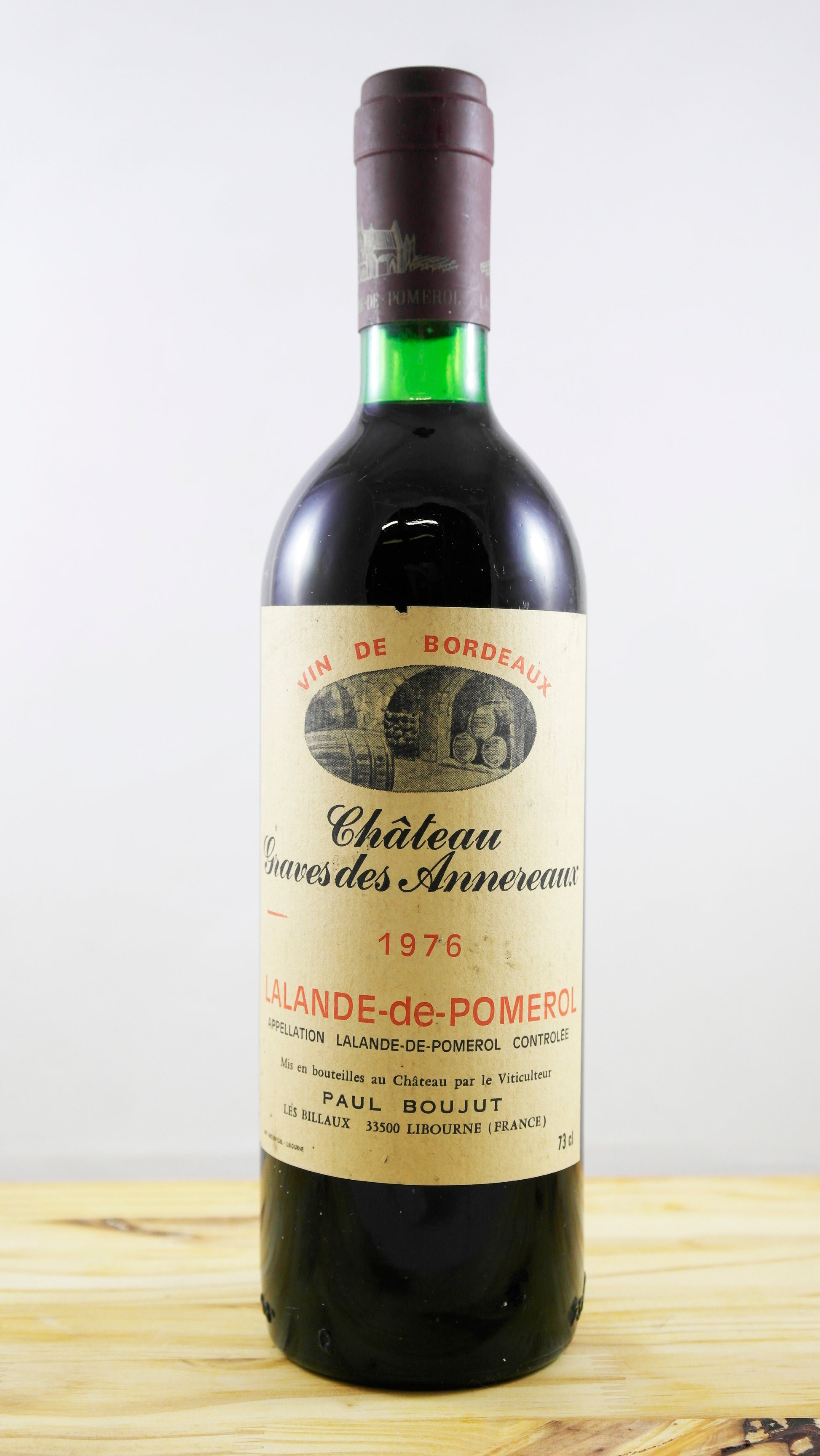 Vin Année 1976 Château Graves des Annereaux