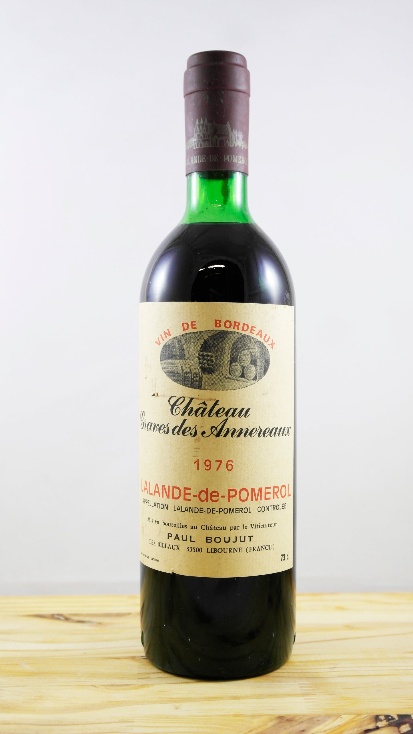 Vin Année 1976 Château Graves des Annereaux