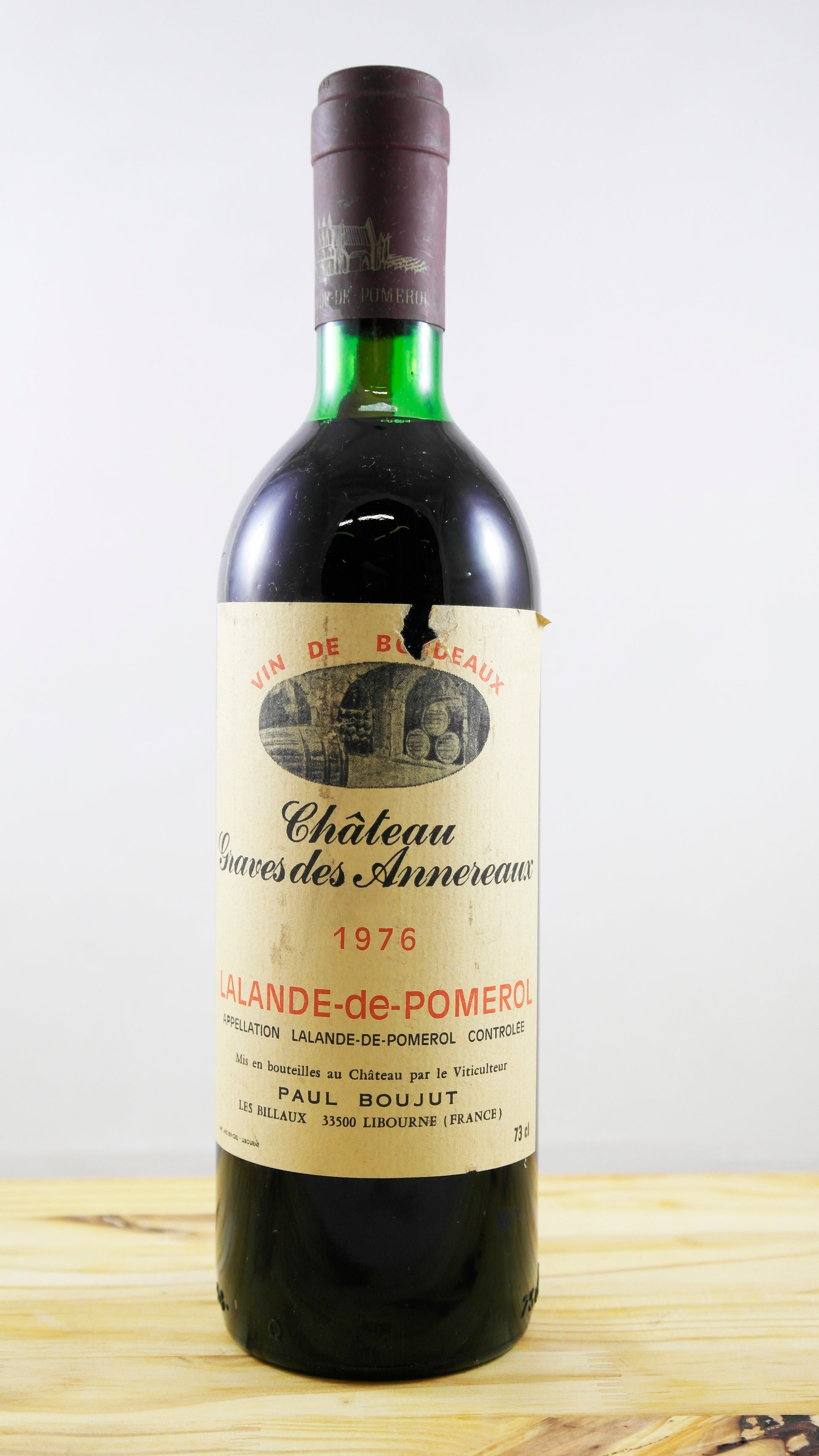 Vin Année 1976 Château Graves des Annereaux