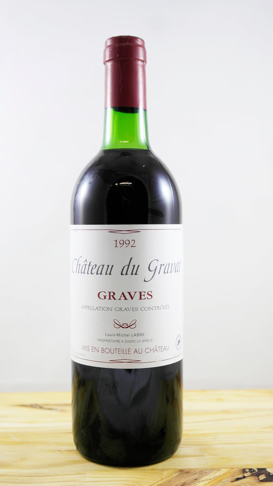 Vin Année 1992 Châteaut du Gravat