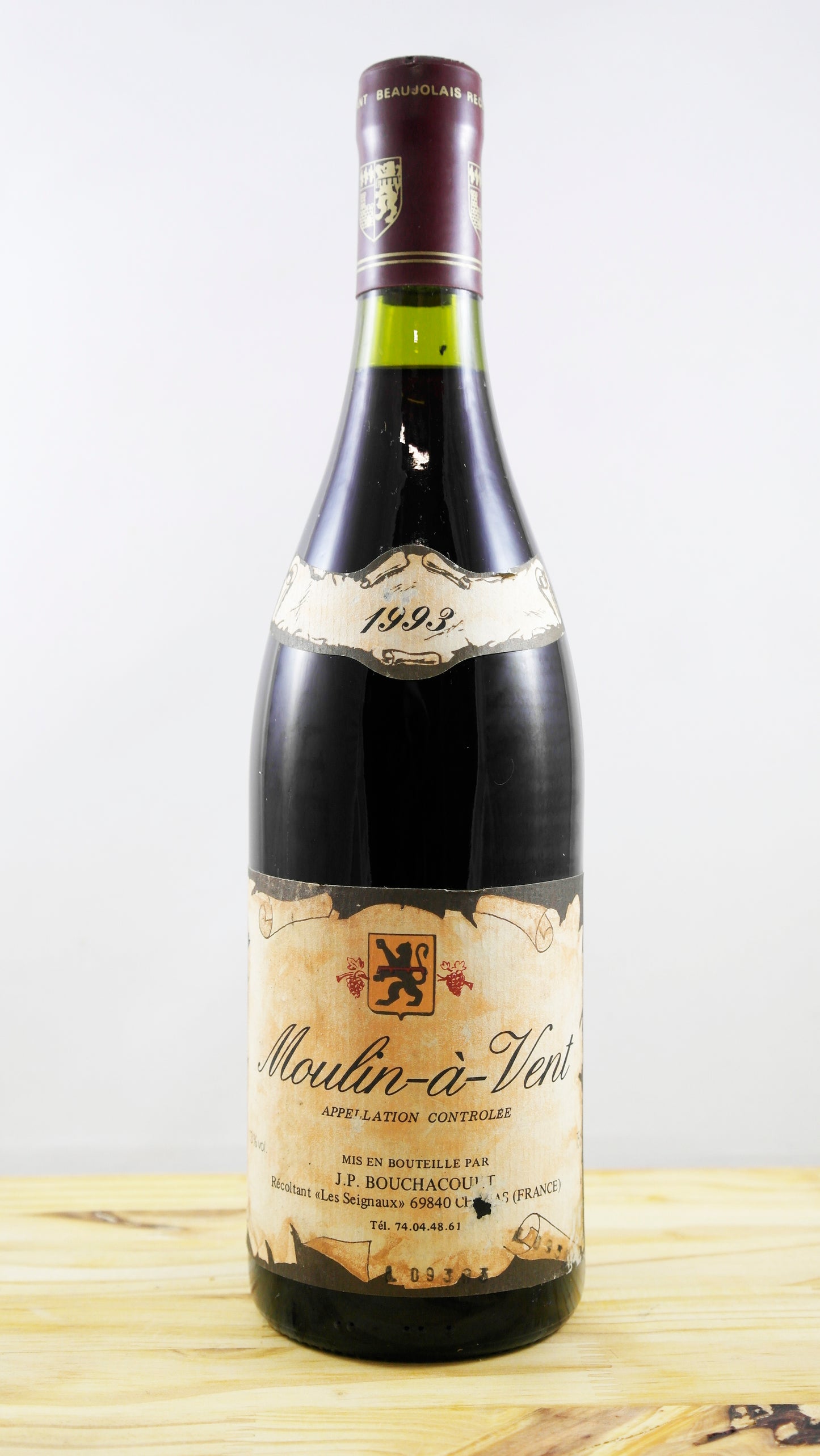 Vin Année 1993 Moulin à vent Bouchacourt