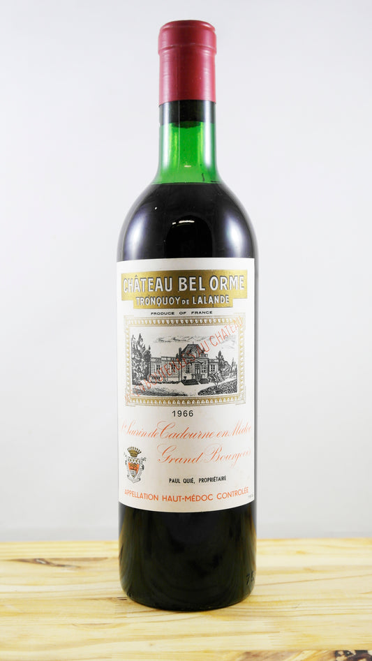 Vin Année 1966 Château Bel Orme Tronquoy de Lalande