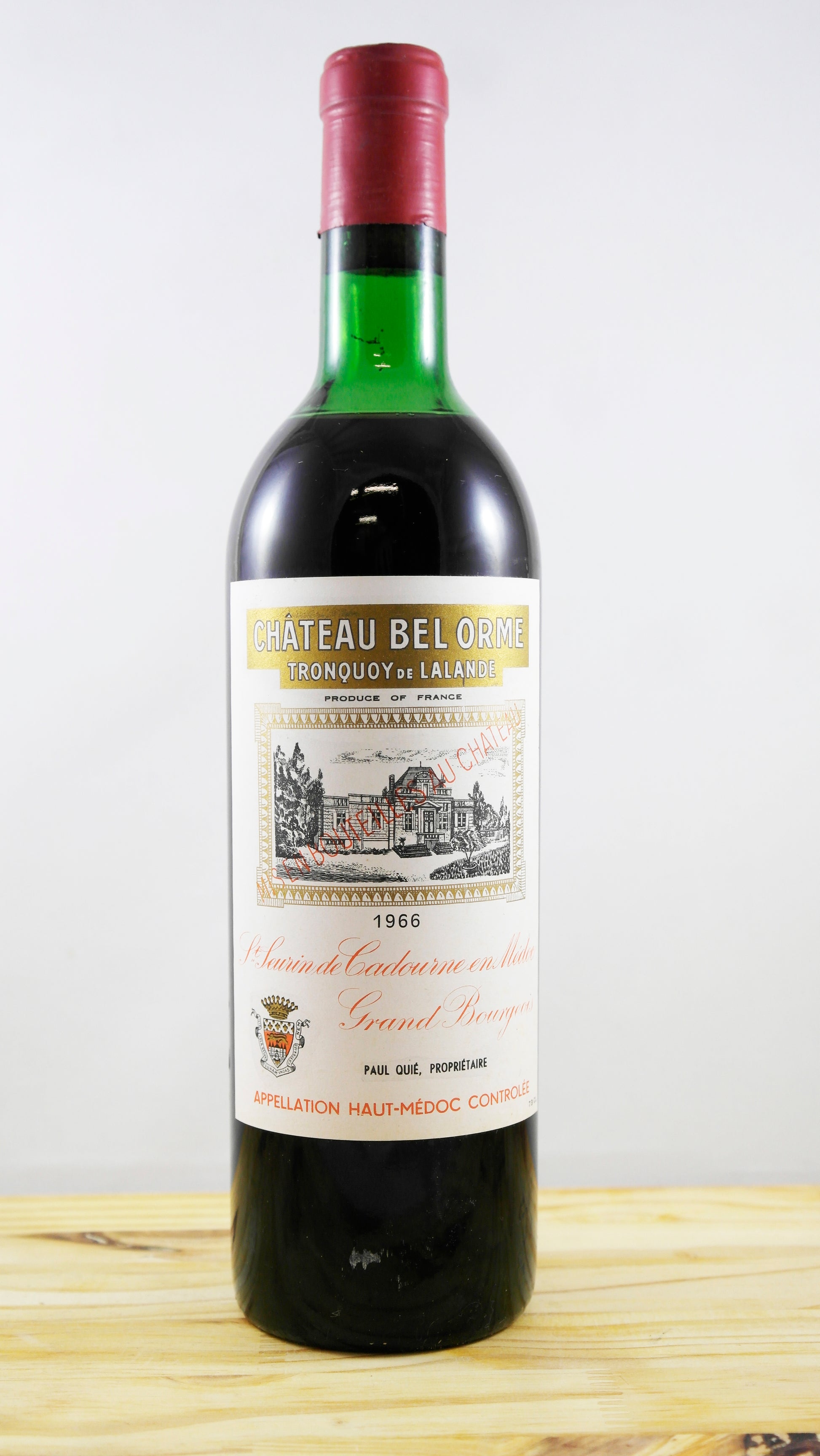 Vin Année 1966 Château Bel Orme Tronquoy de Lalande