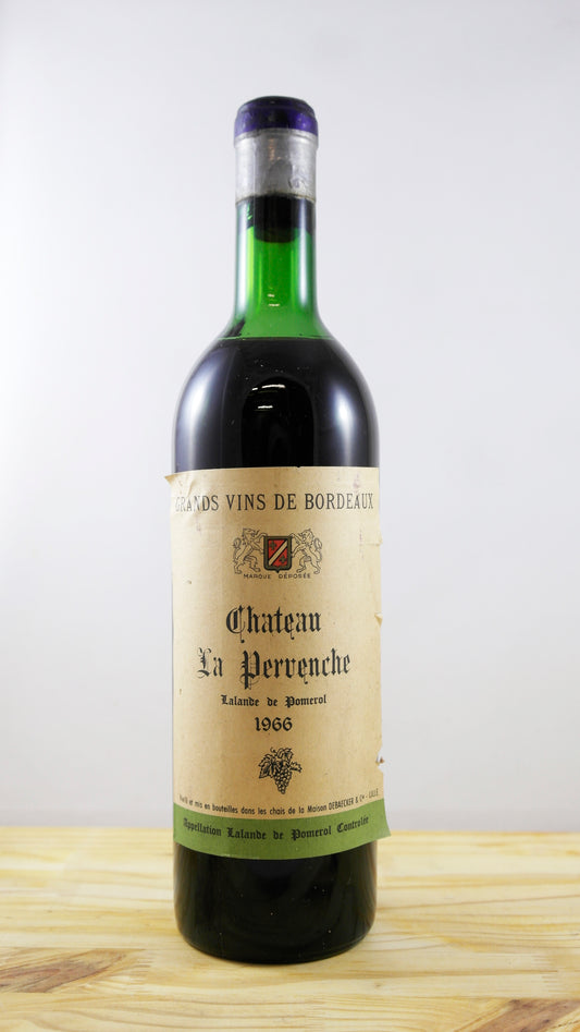 Vin Année 1966 Château La Pervenche